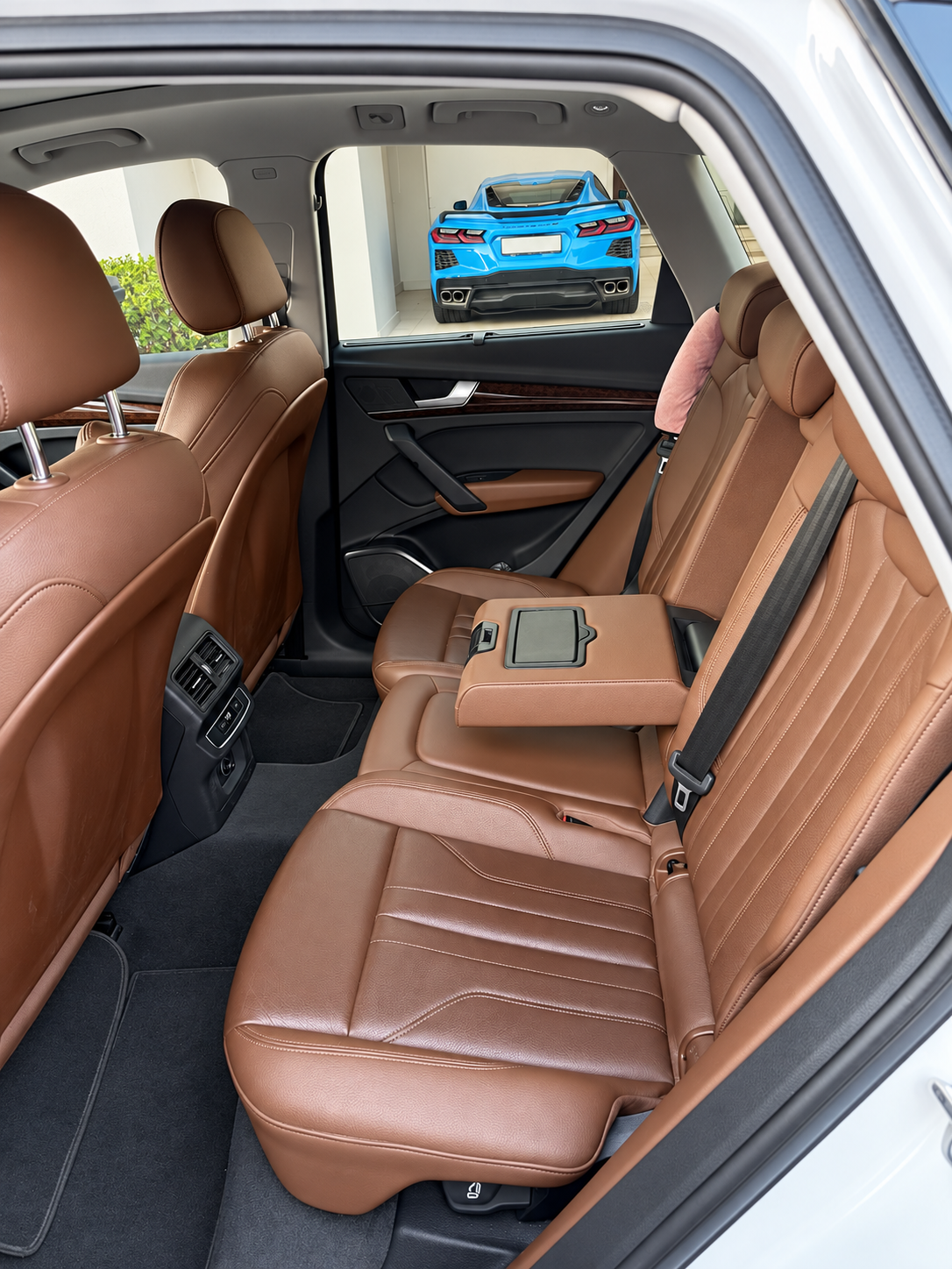 White Audi Q5 S Line 2020